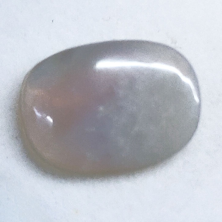 Premium 4.28 Cts Certified Natural Milky White Opal Oval Cabochon - Image 6