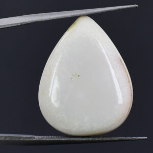 Premium Natural White Opal Pear Cabochon Gemstone