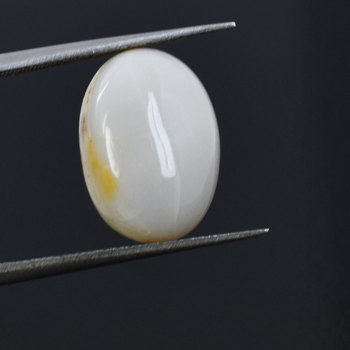 Premium 6.23 Cts Certified Natural Grey Opal Oval Cabochon Gemstone - Image 6