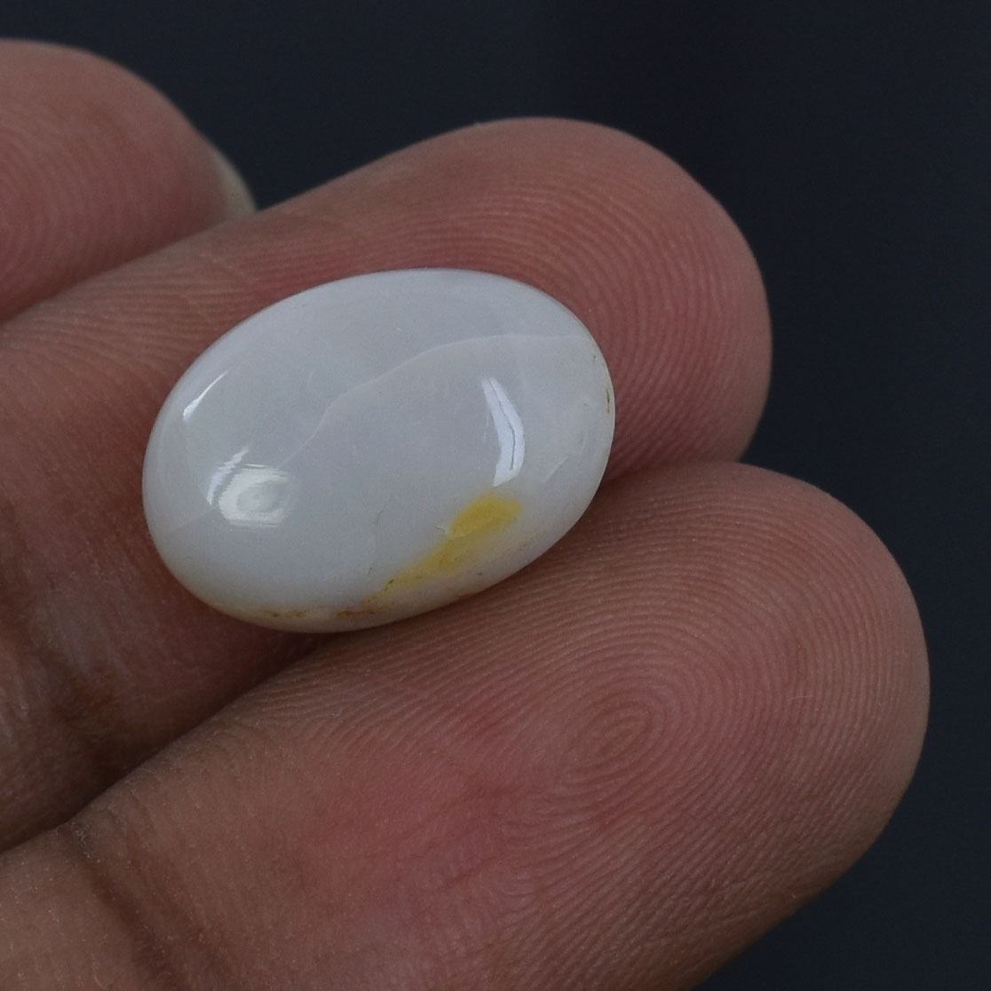 Premium 6.23 Cts Certified Natural Grey Opal Oval Cabochon Gemstone - Image 5