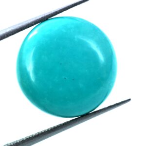 Natural Turquoise (Firoza) Oval Cabochon Loose Gemstone | Certified Blue Turquoise for Ring & Pendant | Natural Healing Crystal