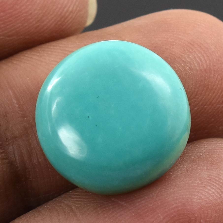 Natural Turquoise (Firoza) Oval Cabochon Loose Gemstone | Certified Blue Turquoise for Ring & Pendant | Natural Healing Crystal - Image 4