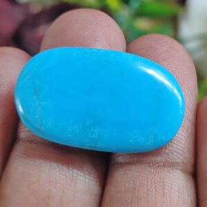 Premium Natural Turquoise (Firoza) Oval Cabochon