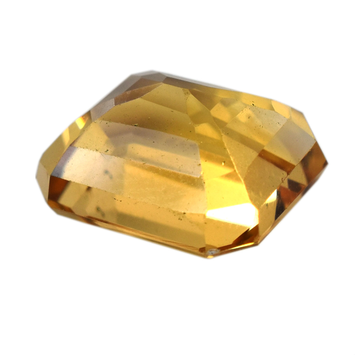 Natural Certified Citrine Gemstone – Octagonal Step Cut | 7.20 Carat Yellow Quartz - Image 6