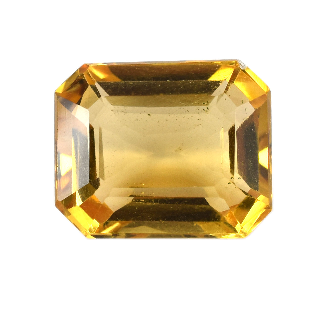 Natural Certified Citrine Gemstone – Octagonal Step Cut | 7.20 Carat Yellow Quartz - Image 2