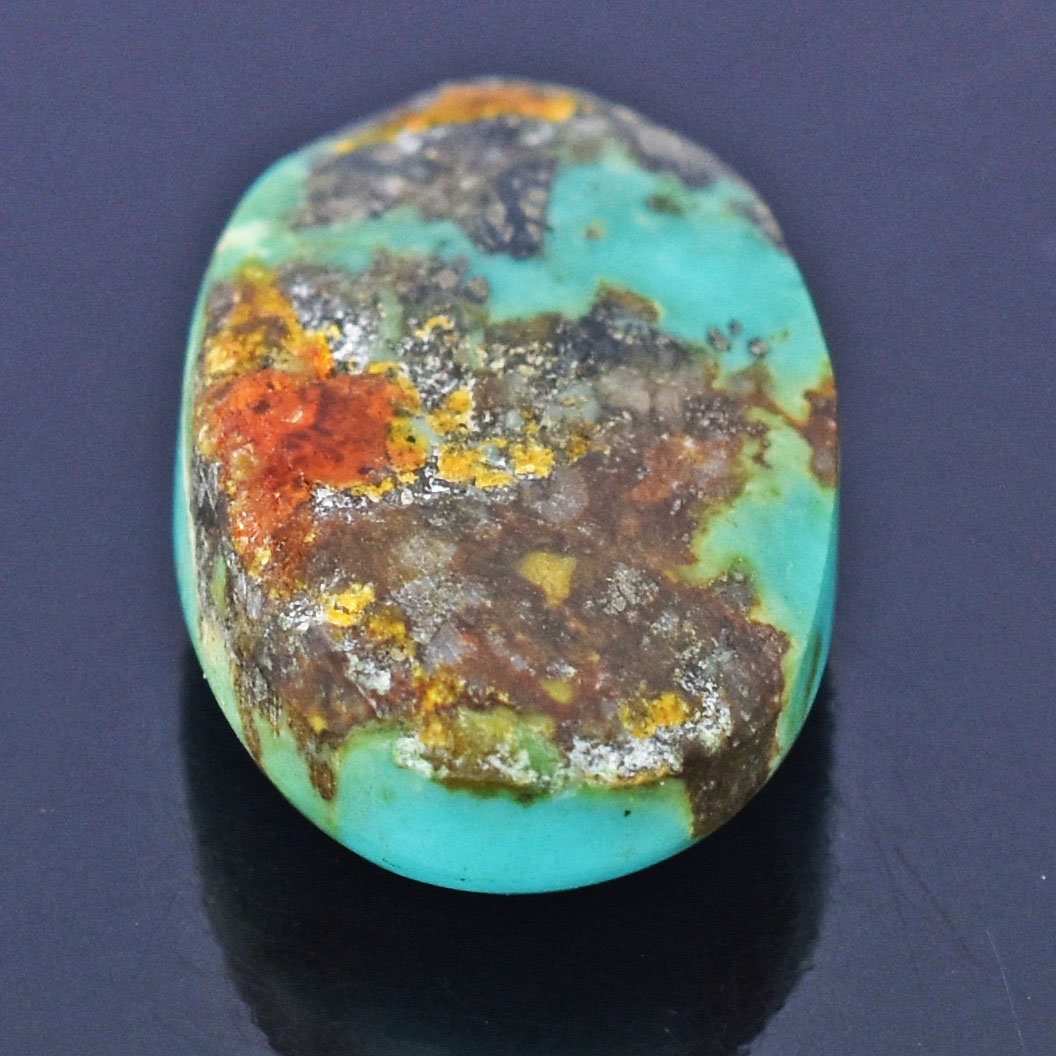 Premium 10.84 Cts Certified Natural Turquoise (Firoza) Oval Cabochon - Image 5