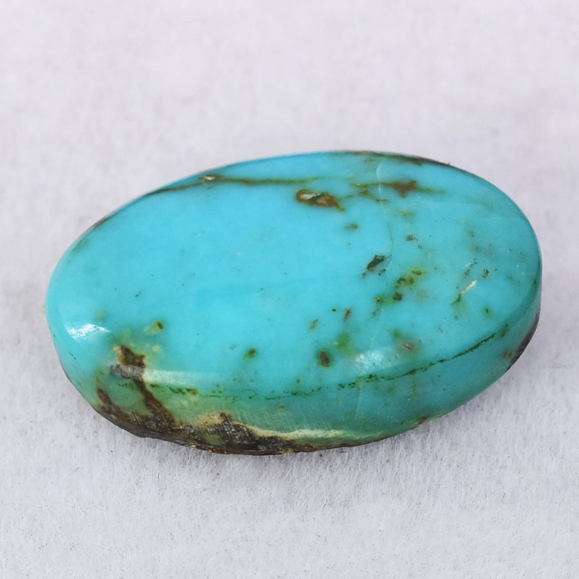 Premium 10.84 Cts Certified Natural Turquoise (Firoza) Oval Cabochon - Image 4