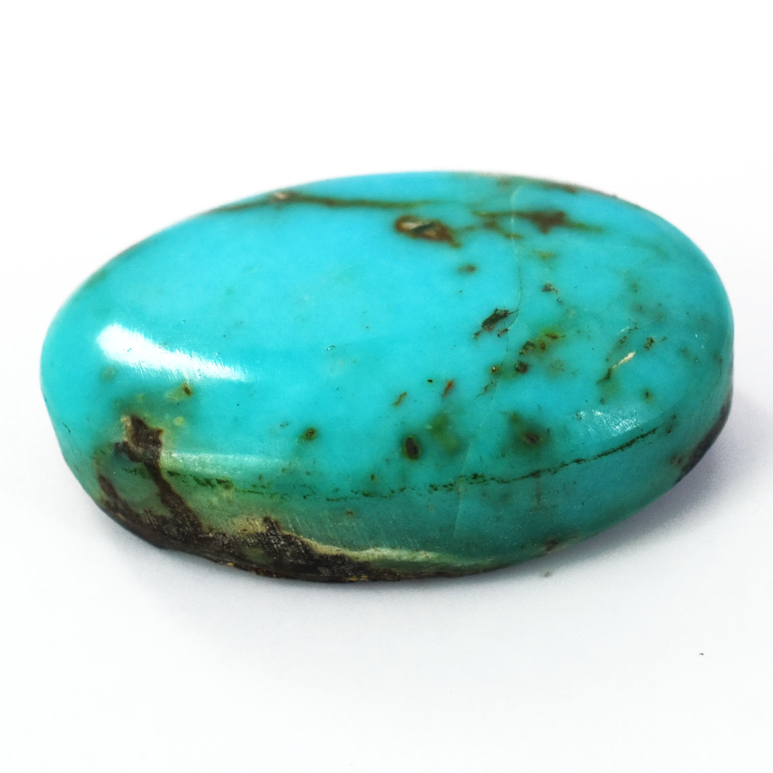 Premium 10.84 Cts Certified Natural Turquoise (Firoza) Oval Cabochon - Image 2