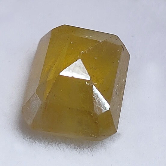 Natural Yellow Sapphire (Pukhraj) Octagonal Step Cut Certified Loose Gemstone – 5.96 Carat IGI Certified Yellow Sapphire for Ring & Pendant - Image 5