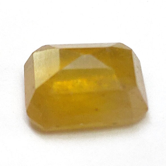 Natural Yellow Sapphire (Pukhraj) Octagonal Step Cut Certified Loose Gemstone – 5.96 Carat IGI Certified Yellow Sapphire for Ring & Pendant - Image 2