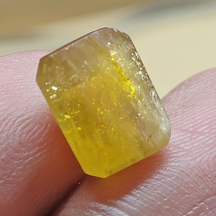 Natural Yellow Sapphire (Pukhraj) Octagonal Step Cut Certified Loose Gemstone – 5.96 Carat IGI Certified Yellow Sapphire for Ring & Pendant - Image 9
