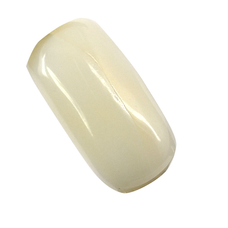 Premium Natural White Coral (Safed Moonga) Capsule Cabochon Gemstone