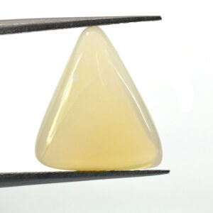 Premium Natural Pale Yellow Opal Triangular Cabochon Gemstone