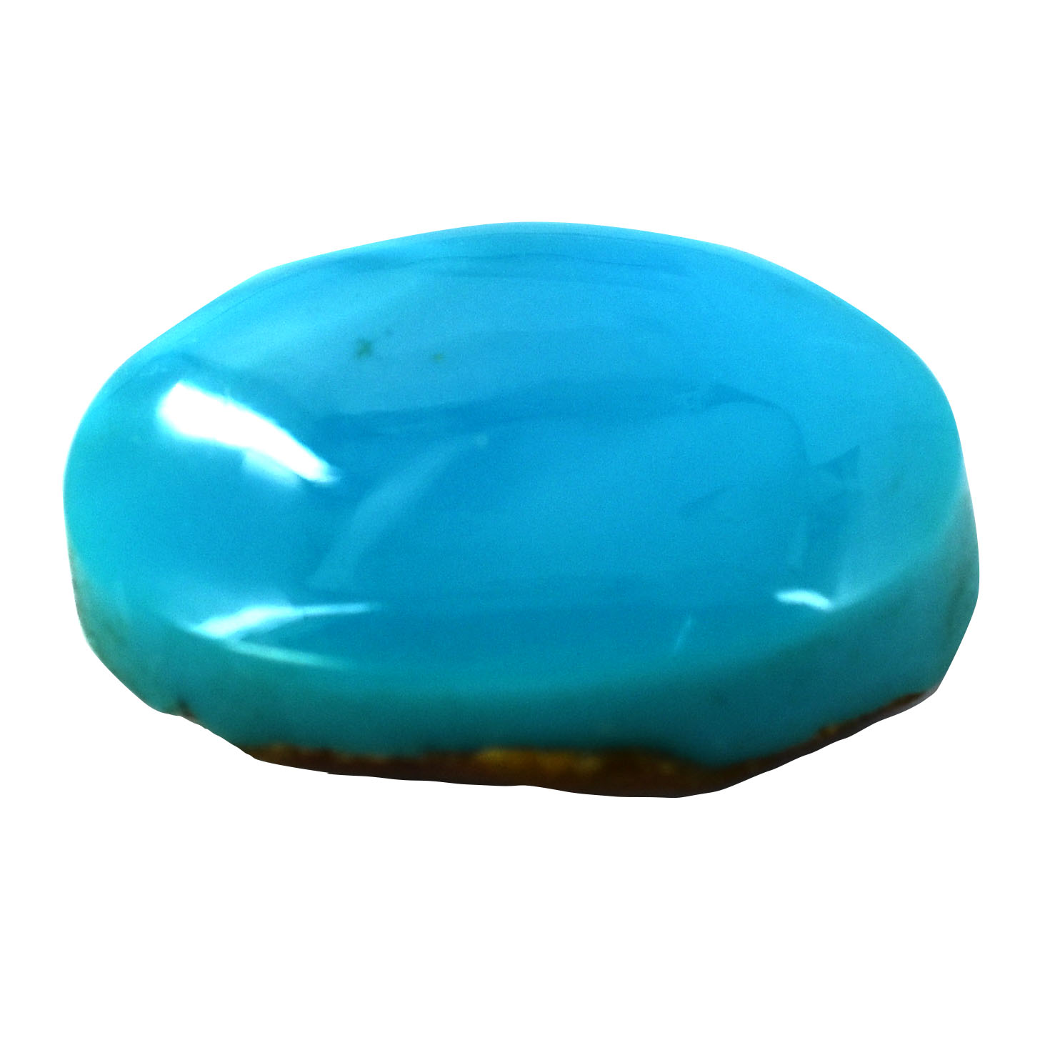 Natural Turquoise (Firoza) Oval Cabochon Loose Gemstone | Certified Blue Turquoise for Ring & Pendant | Natural Healing Crystal - Image 3