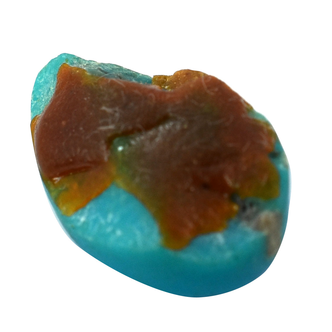 Natural Turquoise (Firoza) Pear Cabochon Loose Gemstone | Certified Blue Turquoise for Ring & Pendant | Natural Healing Crystal - Image 3