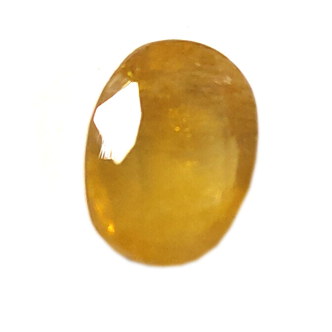 Natural Yellow Sapphire (Pukhraj) Oval Mixed Cut Certified Loose Gemstone – 5.81 Carat IGI Certified Yellow Sapphire for Ring & Pendant - Image 6