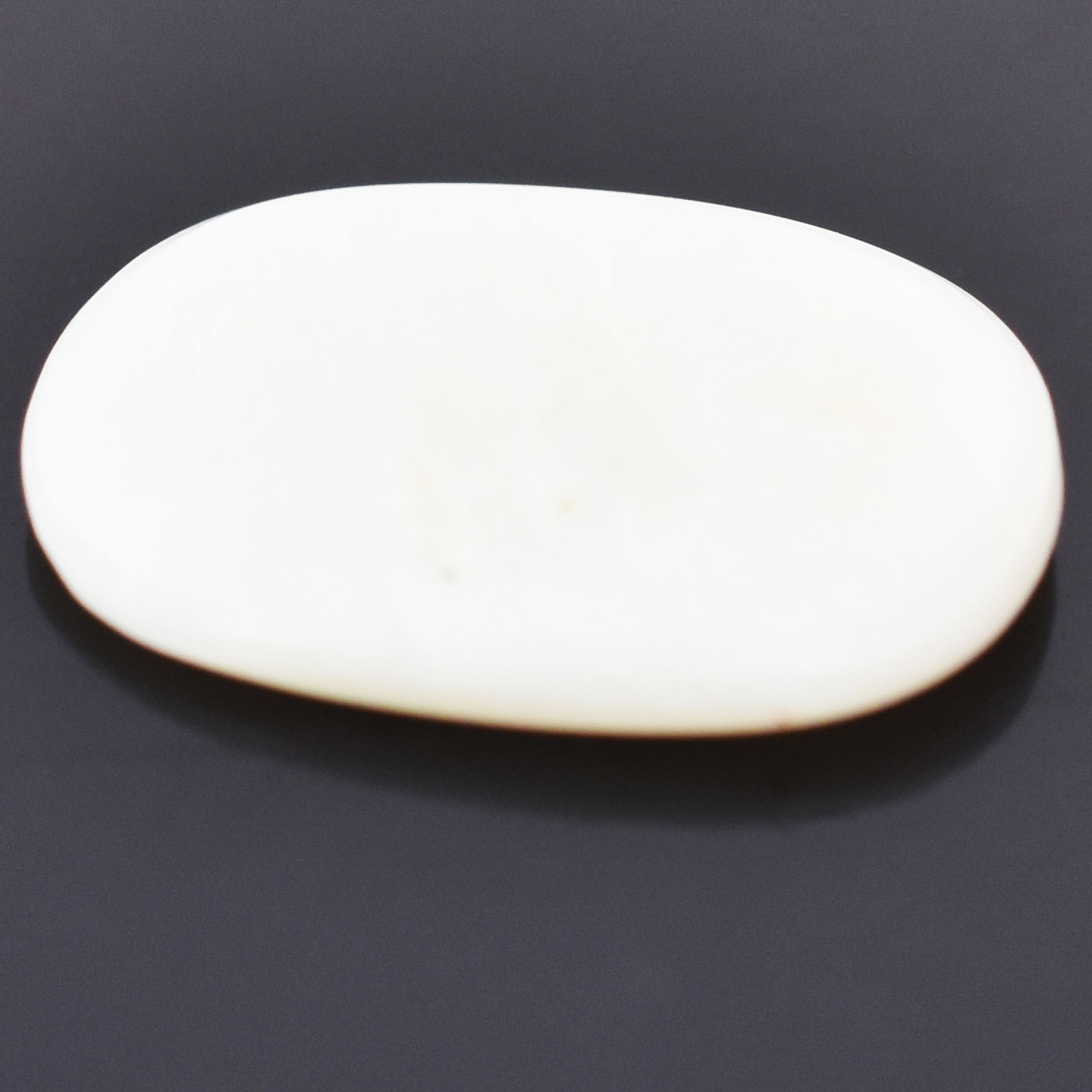Premium 3.69 Cts Certified Natural Milky White Opal Oval Cabochon - Image 6