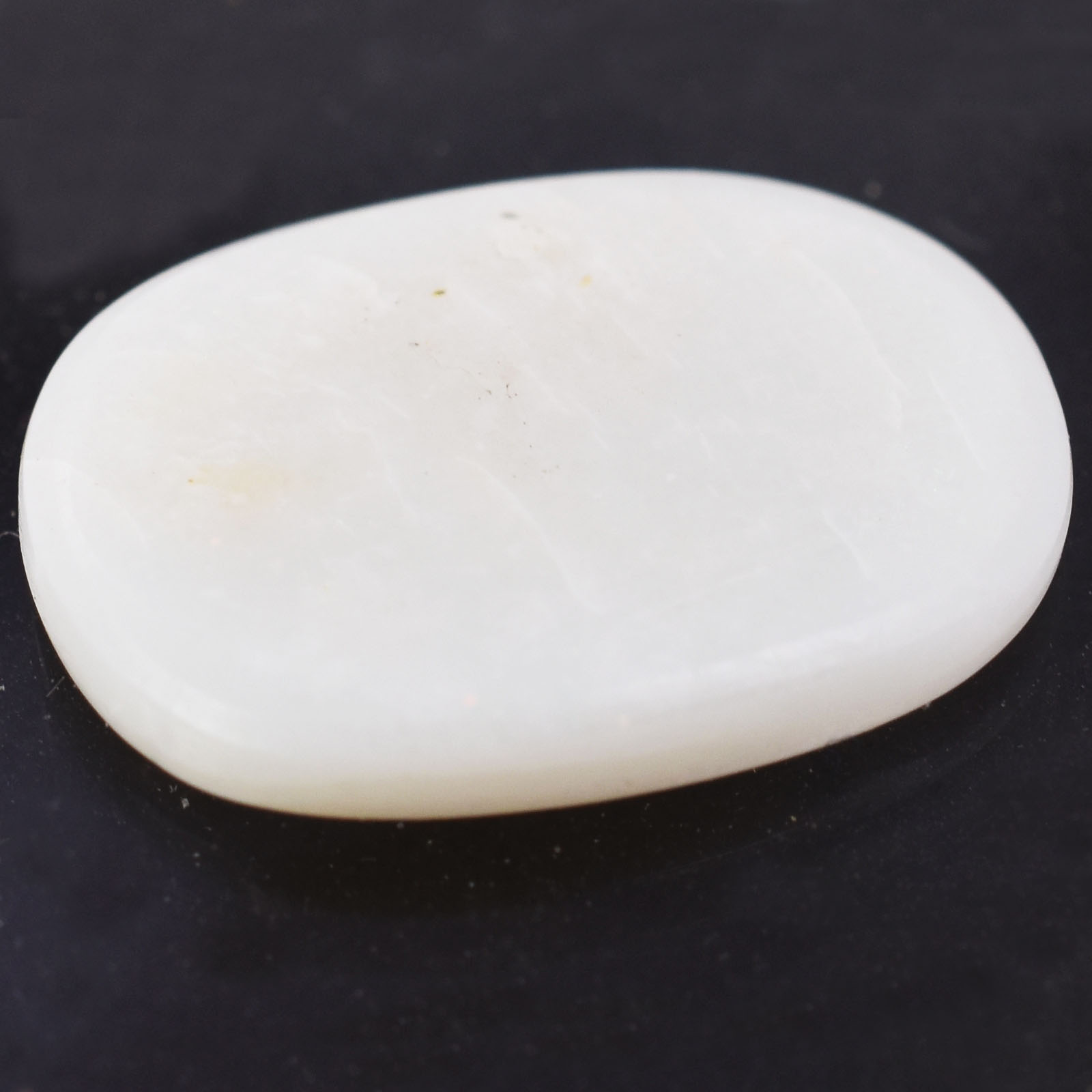 Premium 3.69 Cts Certified Natural Milky White Opal Oval Cabochon - Image 5