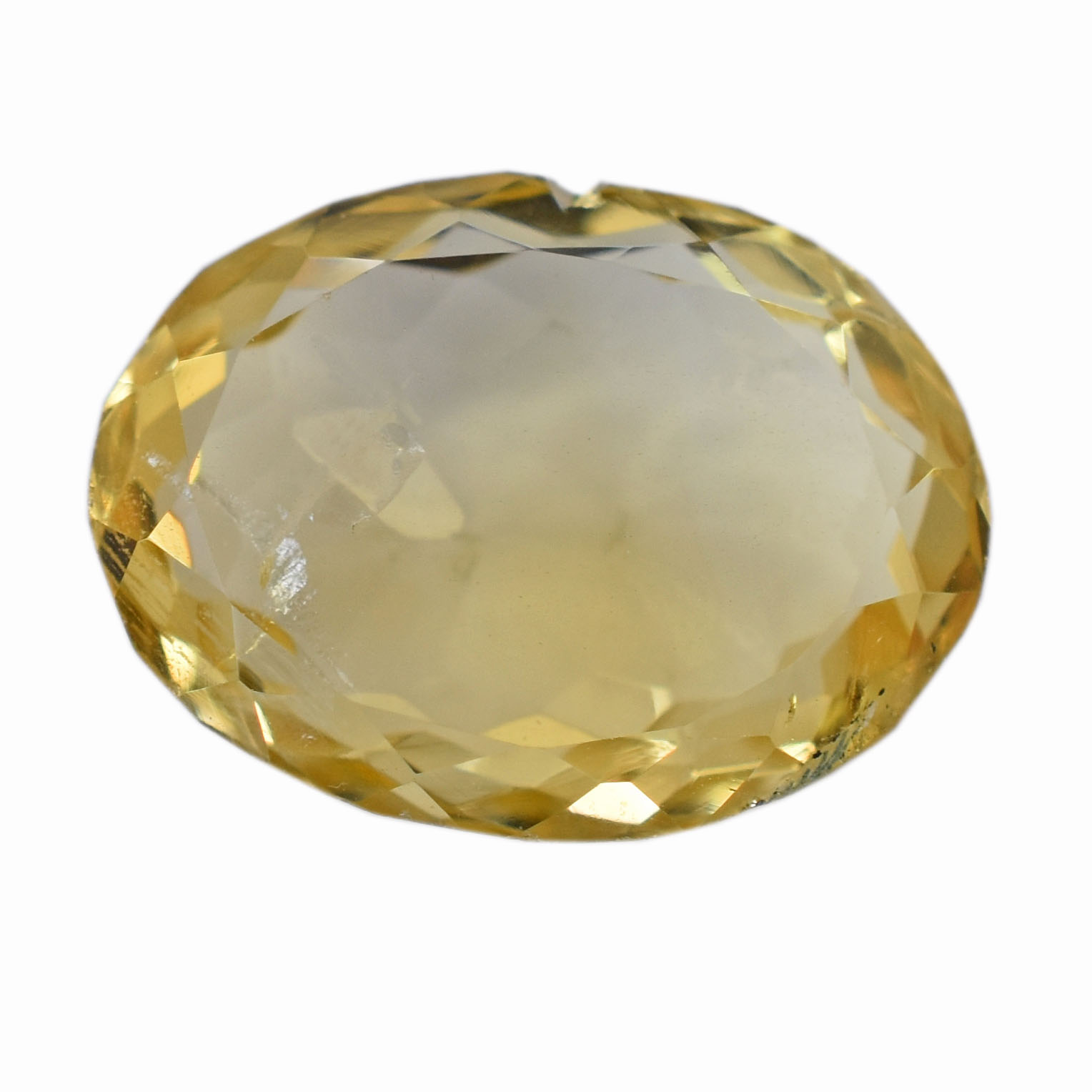 Natural Yellow Citrine (Sunela) Gemstone – Certified Oval Mixed Cut Loose Gemstone | 4.09 Carat