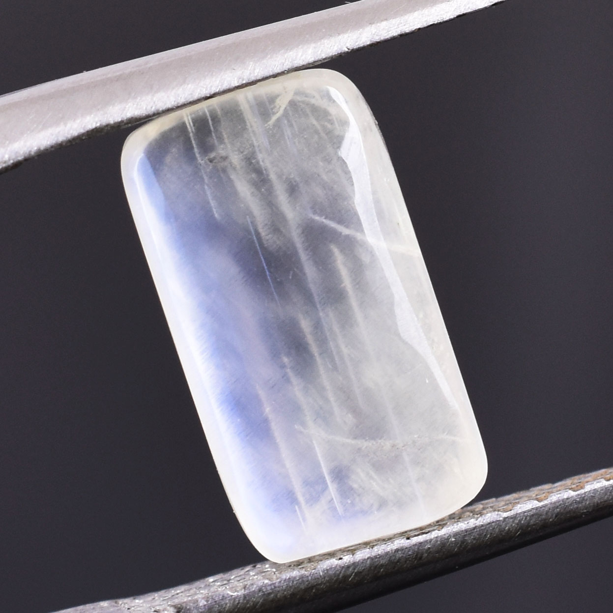 Premium 4.60 Cts Certified Natural Grey Moonstone Cushion Cabochon - Image 5