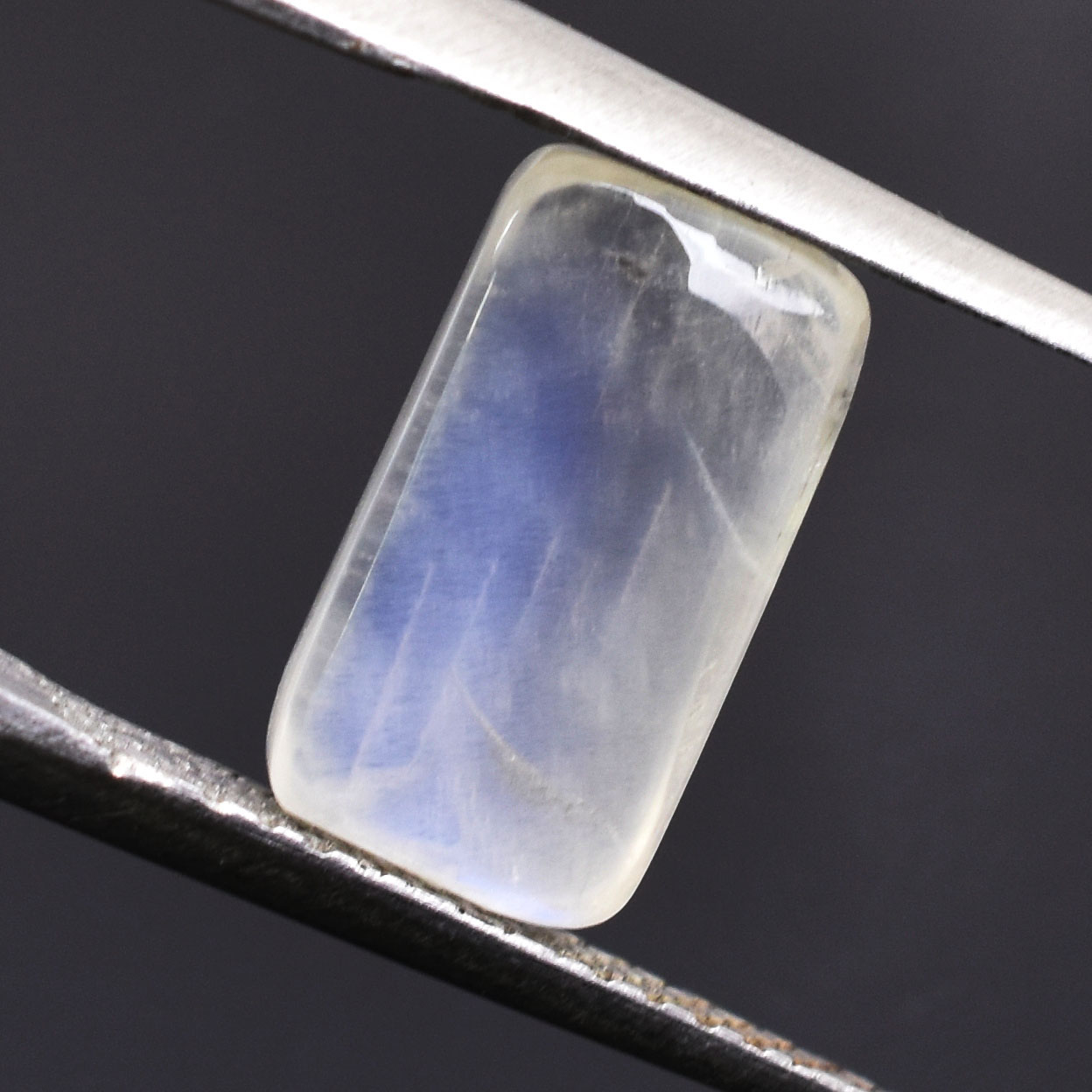 Premium 4.60 Cts Certified Natural Grey Moonstone Cushion Cabochon - Image 4