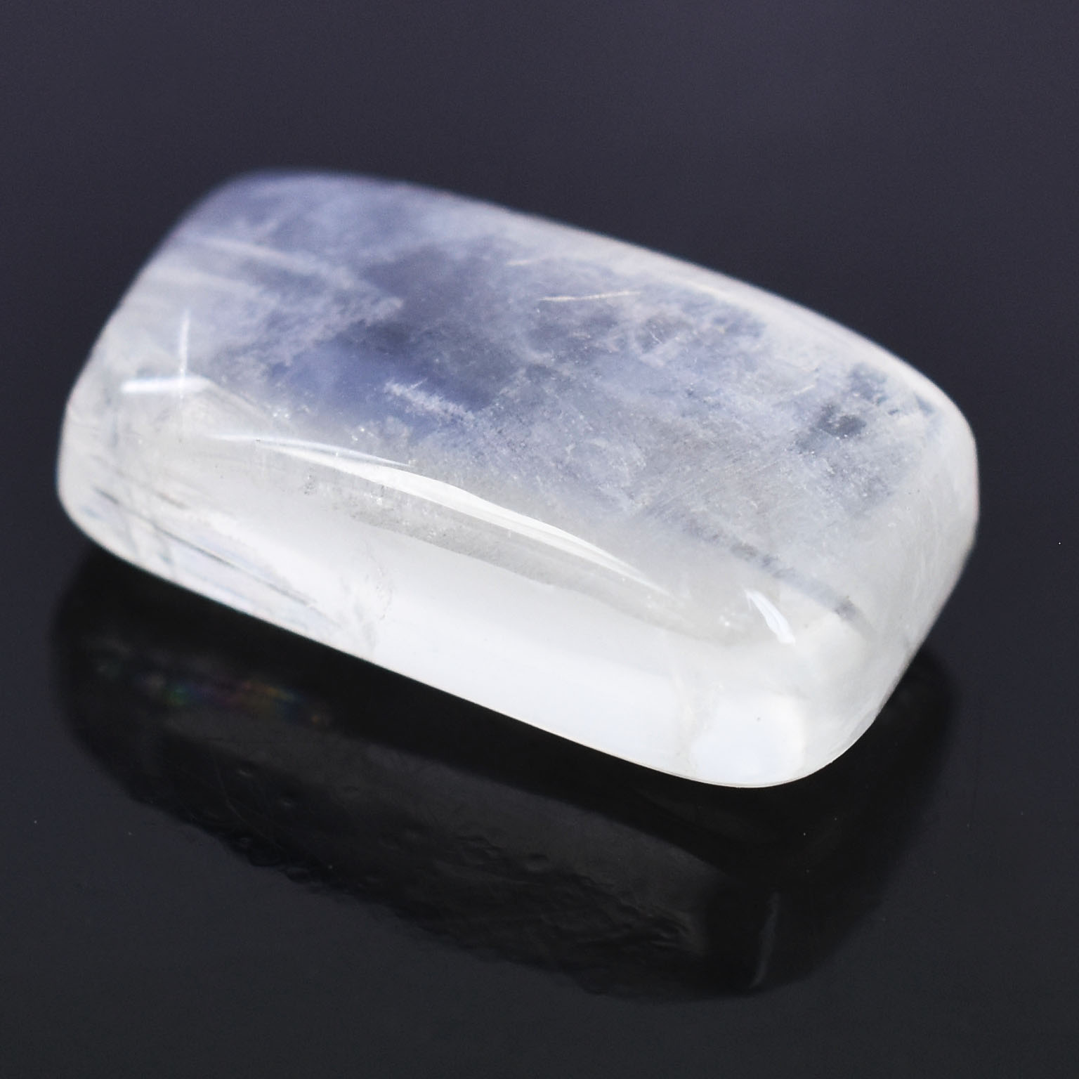 Premium 4.60 Cts Certified Natural Grey Moonstone Cushion Cabochon - Image 6