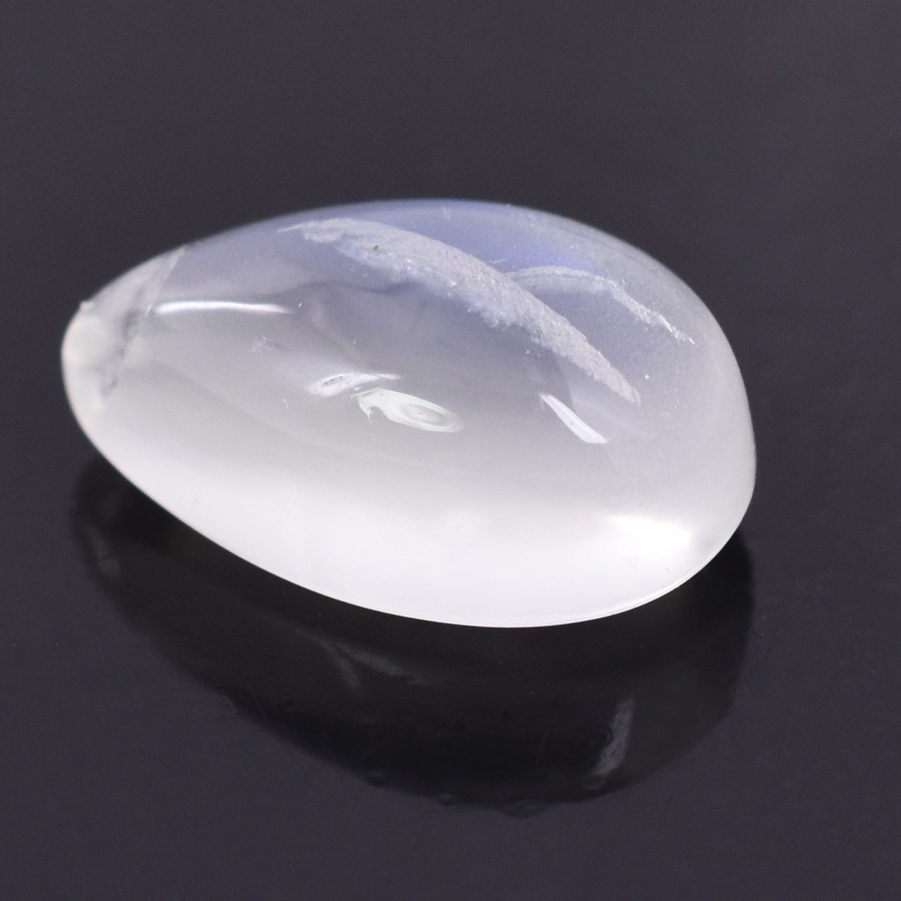 Premium 3.30 Cts Certified Natural Grey Moonstone Pear Cabochon - Image 7