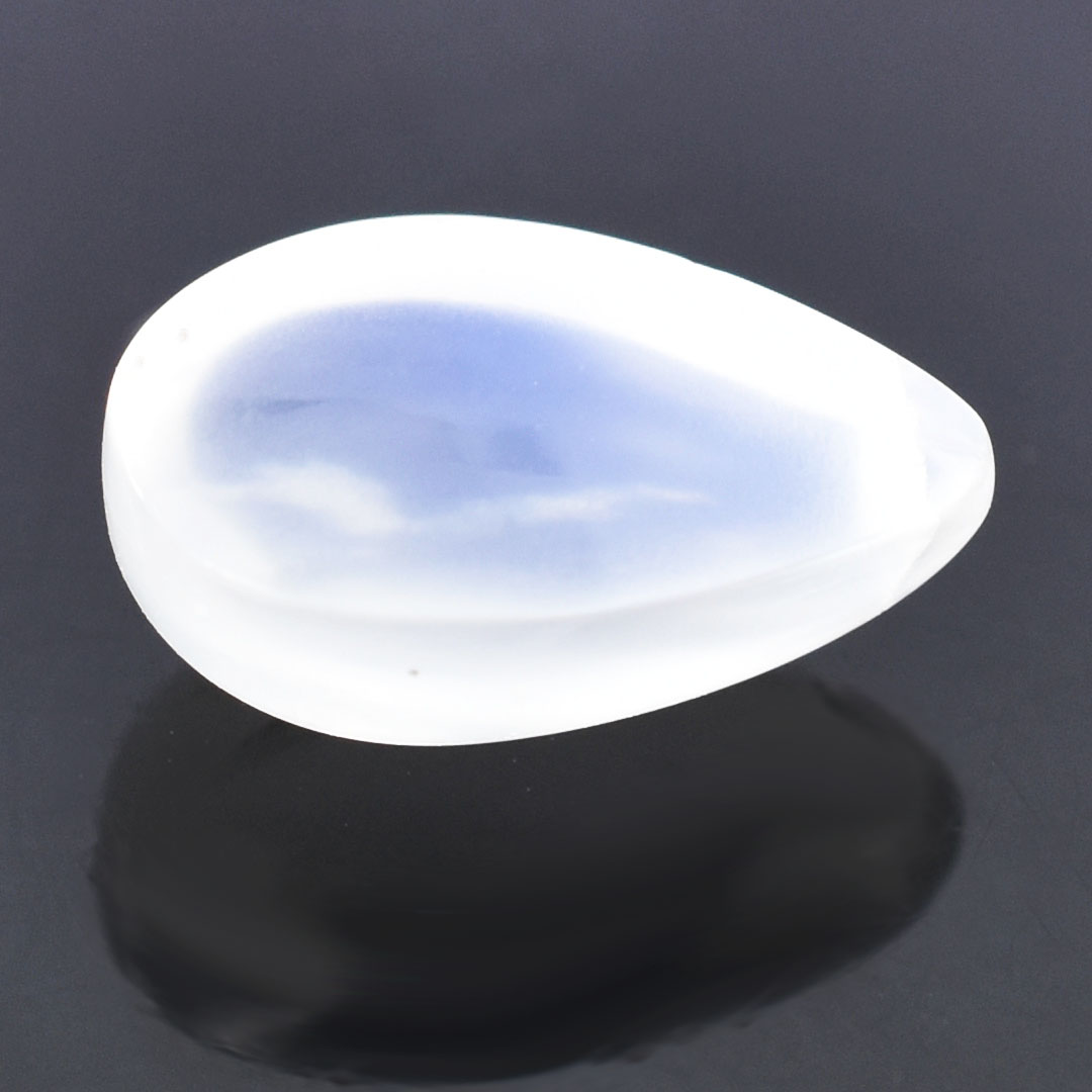 Premium 3.30 Cts Certified Natural Grey Moonstone Pear Cabochon - Image 6