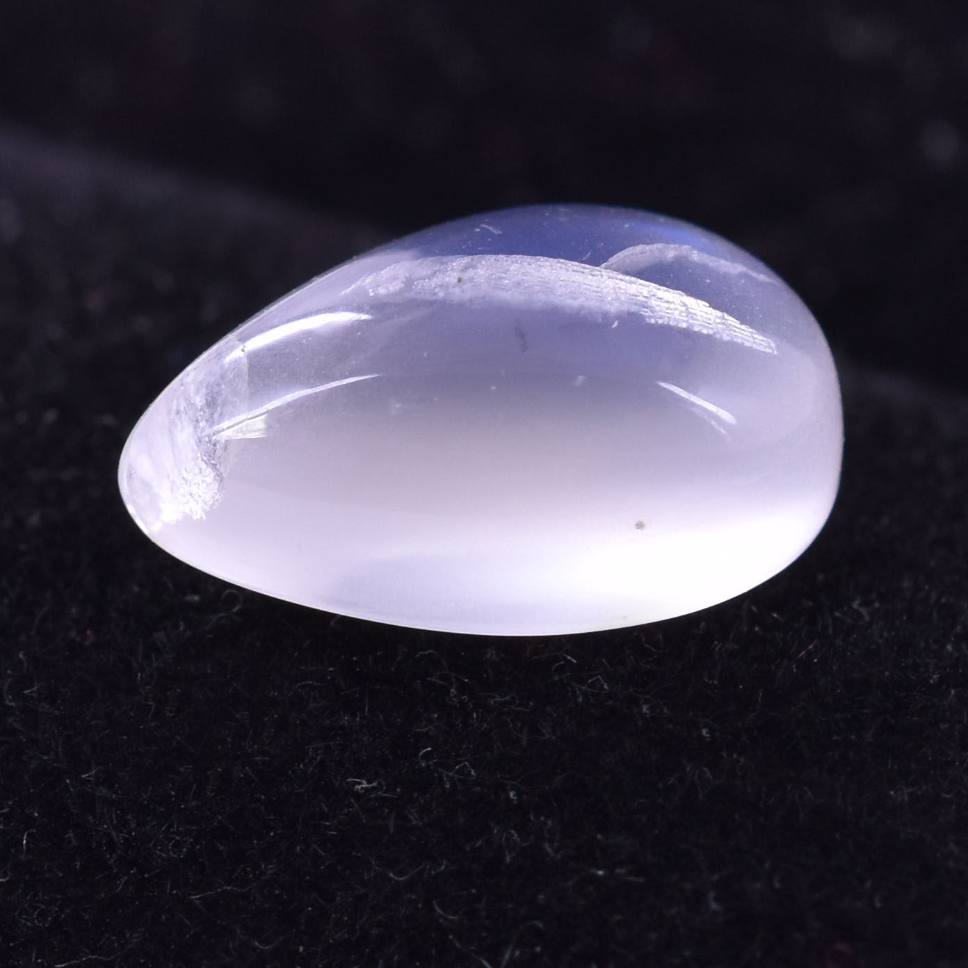 Premium 3.30 Cts Certified Natural Grey Moonstone Pear Cabochon - Image 4