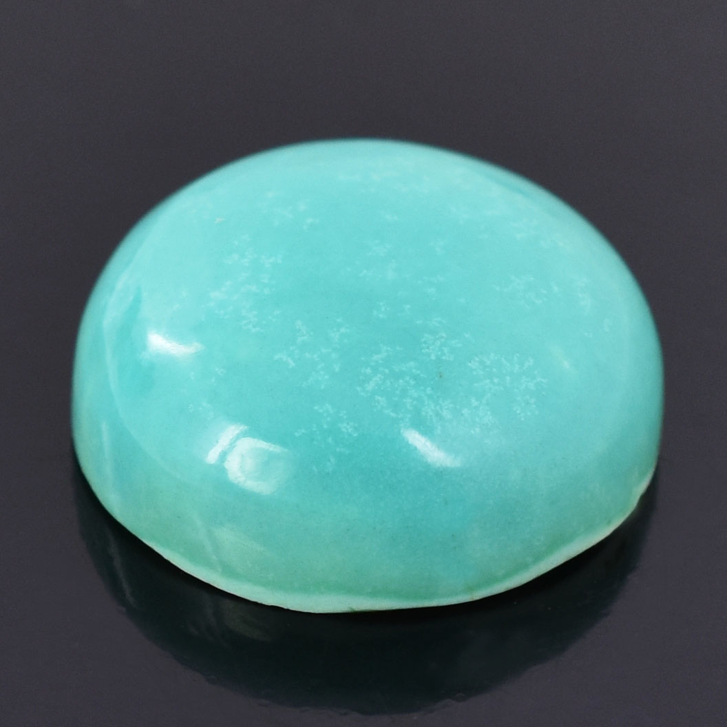 Natural Turquoise (Firoza) Oval Cabochon Loose Gemstone | Certified Blue Turquoise for Ring & Pendant | Natural Healing Crystal - Image 3