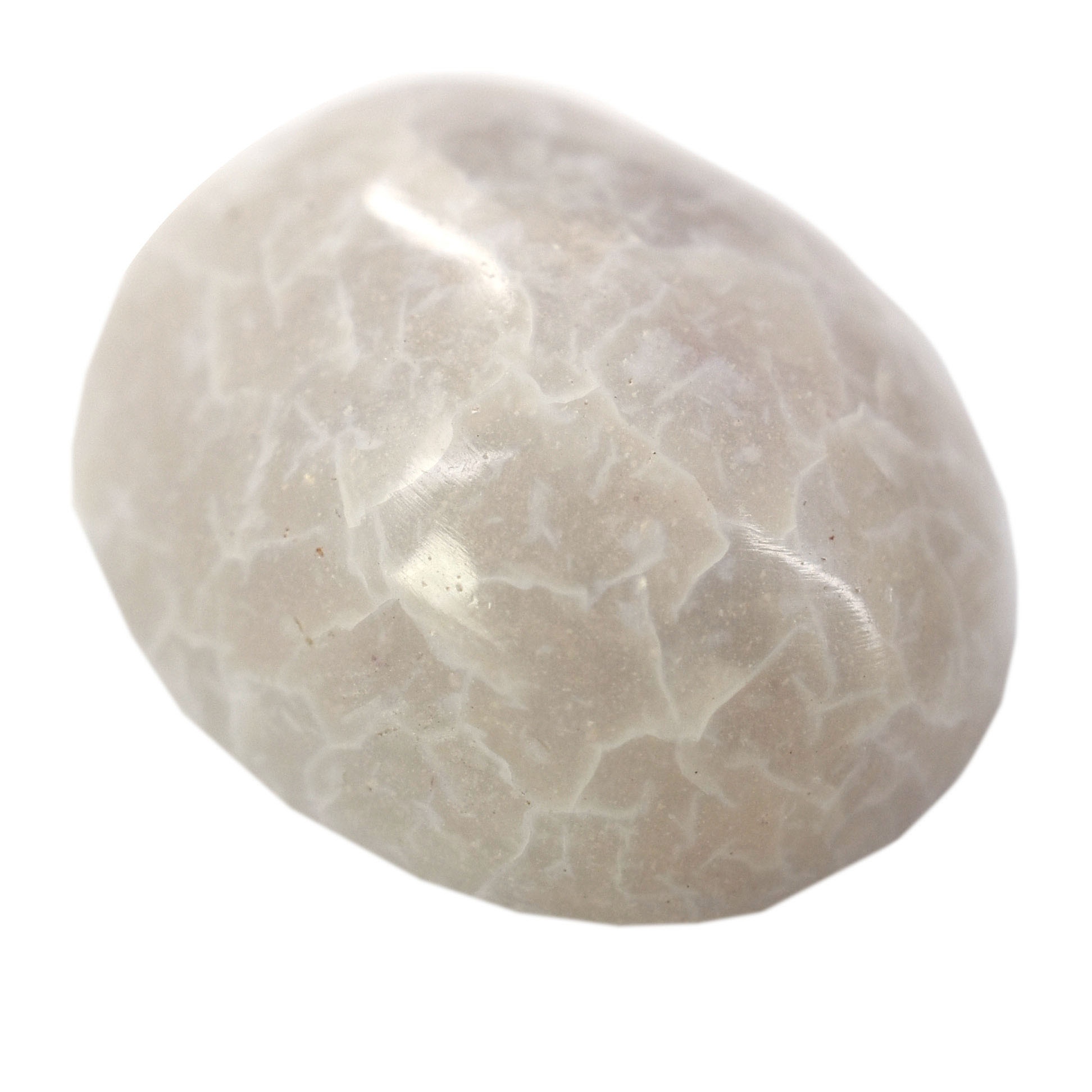 Natural White Moonstone Cabochon Gemstone | Premium Polished Oval Crystal for Jewelry & Healing