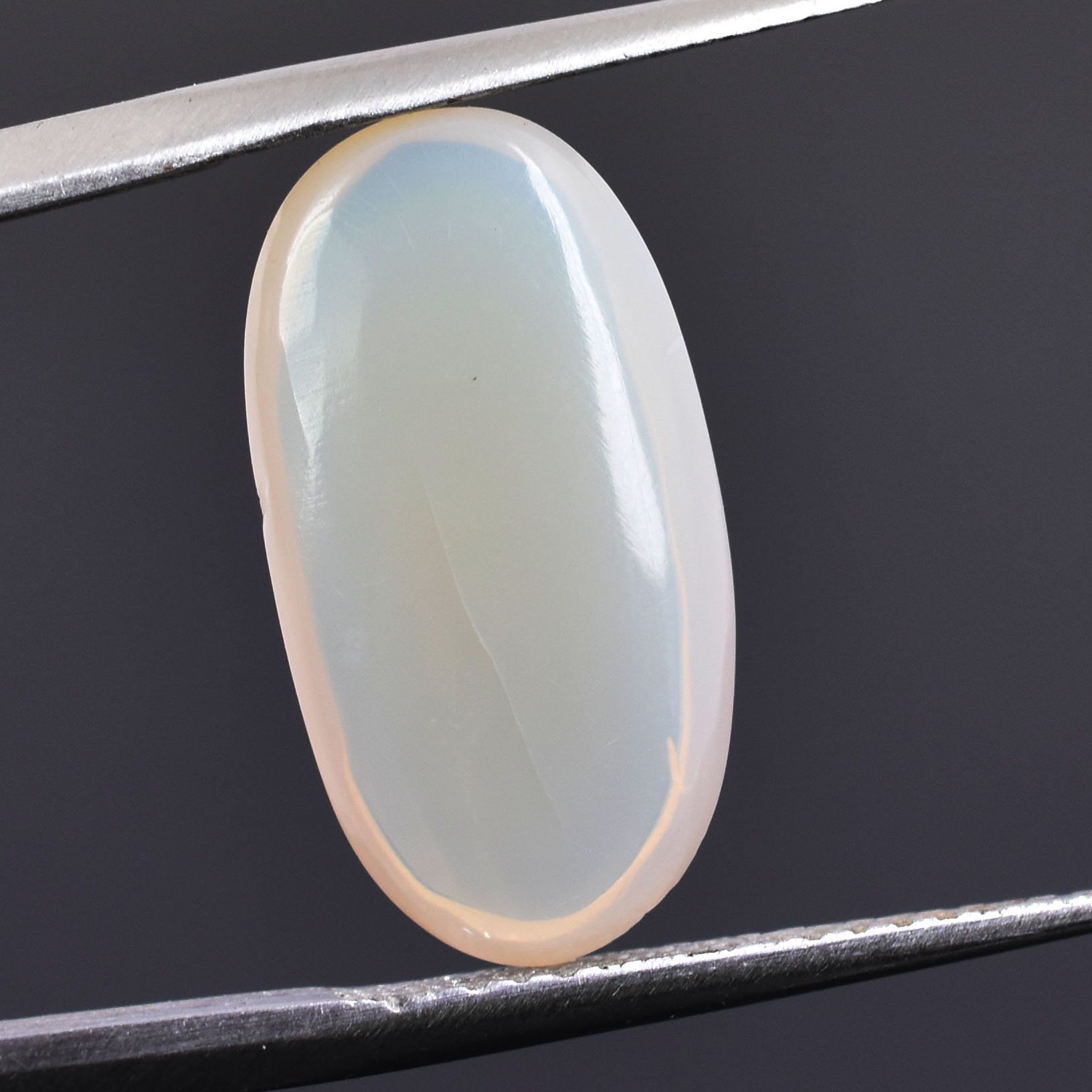 Premium Natural Elongated White Opal Cabochon Gemstone - Image 3