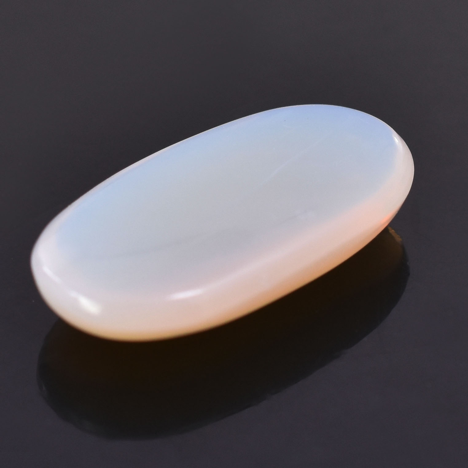 Premium Natural Elongated White Opal Cabochon Gemstone - Image 4