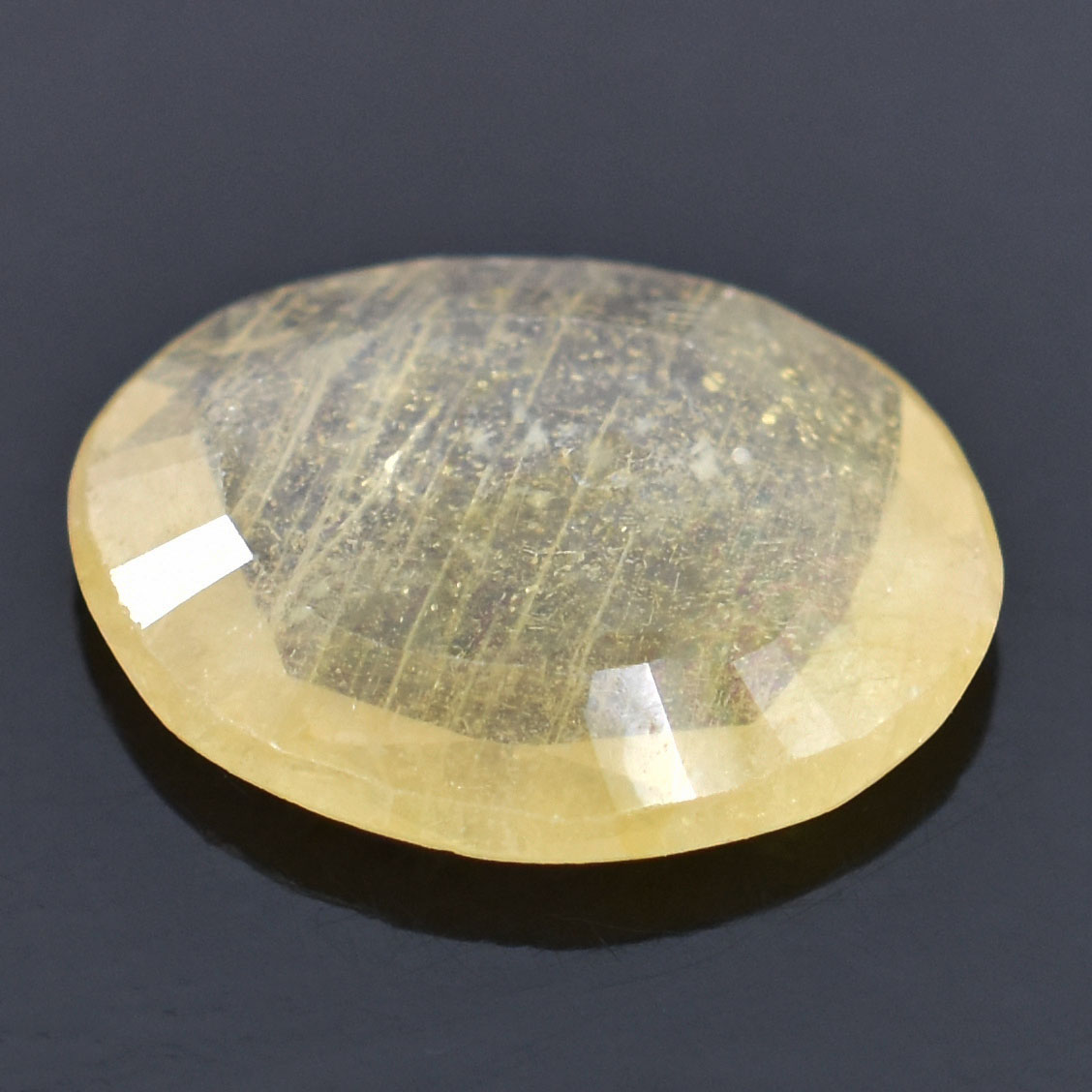 Natural Yellow Sapphire (Pukhraj) Oval Mixed Cut Certified Loose Gemstone – 3.87 Carat IGI Certified Yellow Sapphire for Ring & Pendant - Image 7