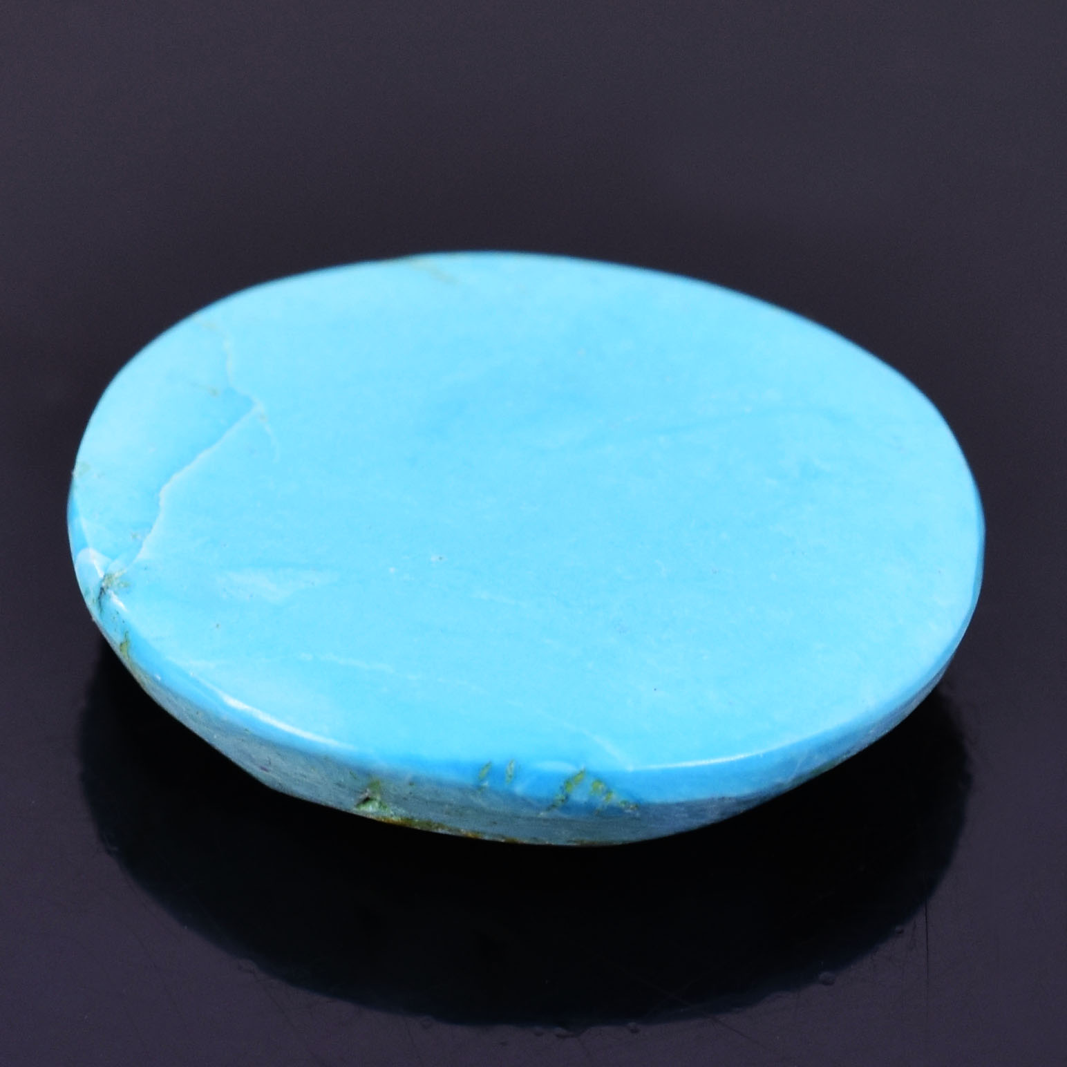 Premium 11.54 Cts Certified Natural Turquoise (Firoza) Oval Cabochon - Image 4