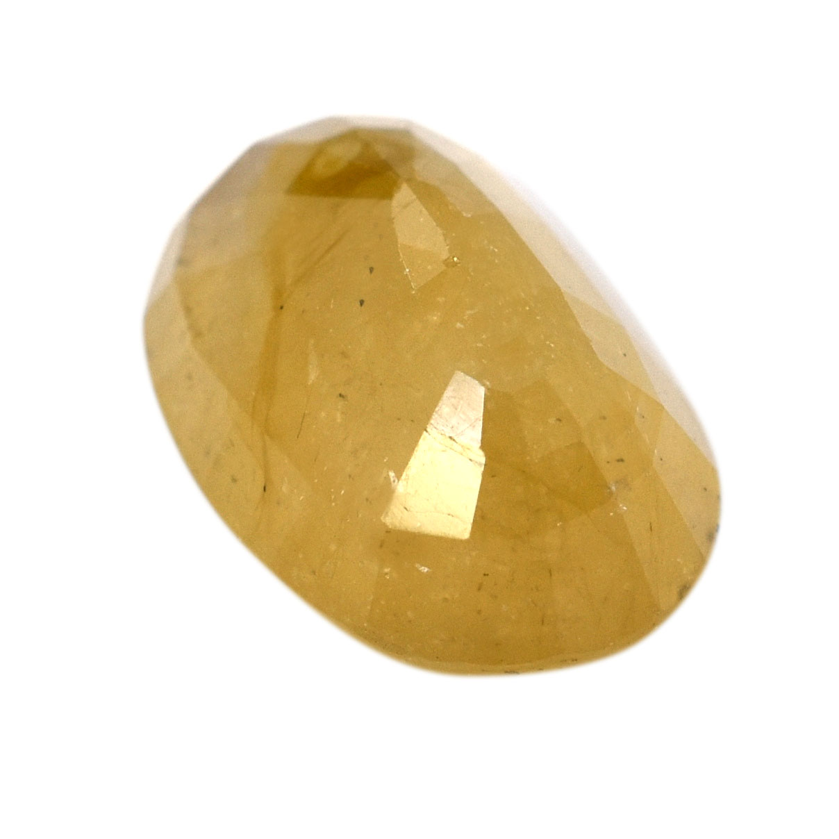 Natural Yellow Sapphire (Pukhraj) Oval Mixed Cut Certified Loose Gemstone – 8.02 Carat IGI Certified Yellow Sapphire for Ring & Pendant - Image 6