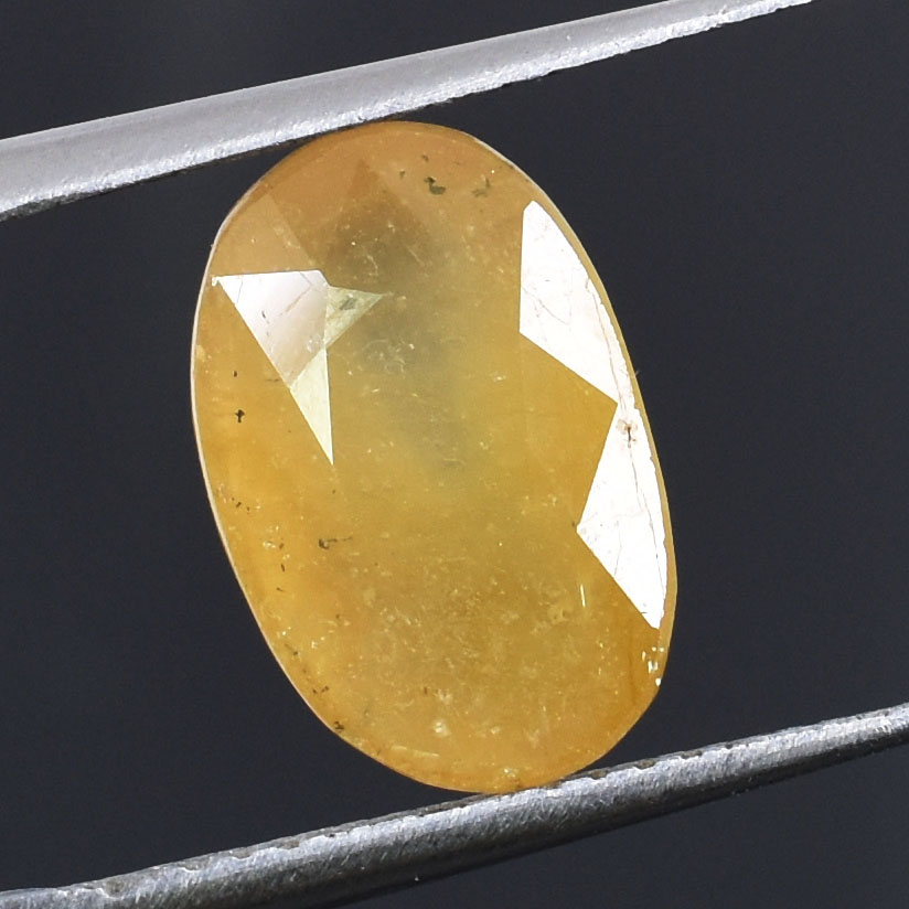 Natural Yellow Sapphire (Pukhraj) Oval Mixed Cut Certified Loose Gemstone – 8.02 Carat IGI Certified Yellow Sapphire for Ring & Pendant - Image 5