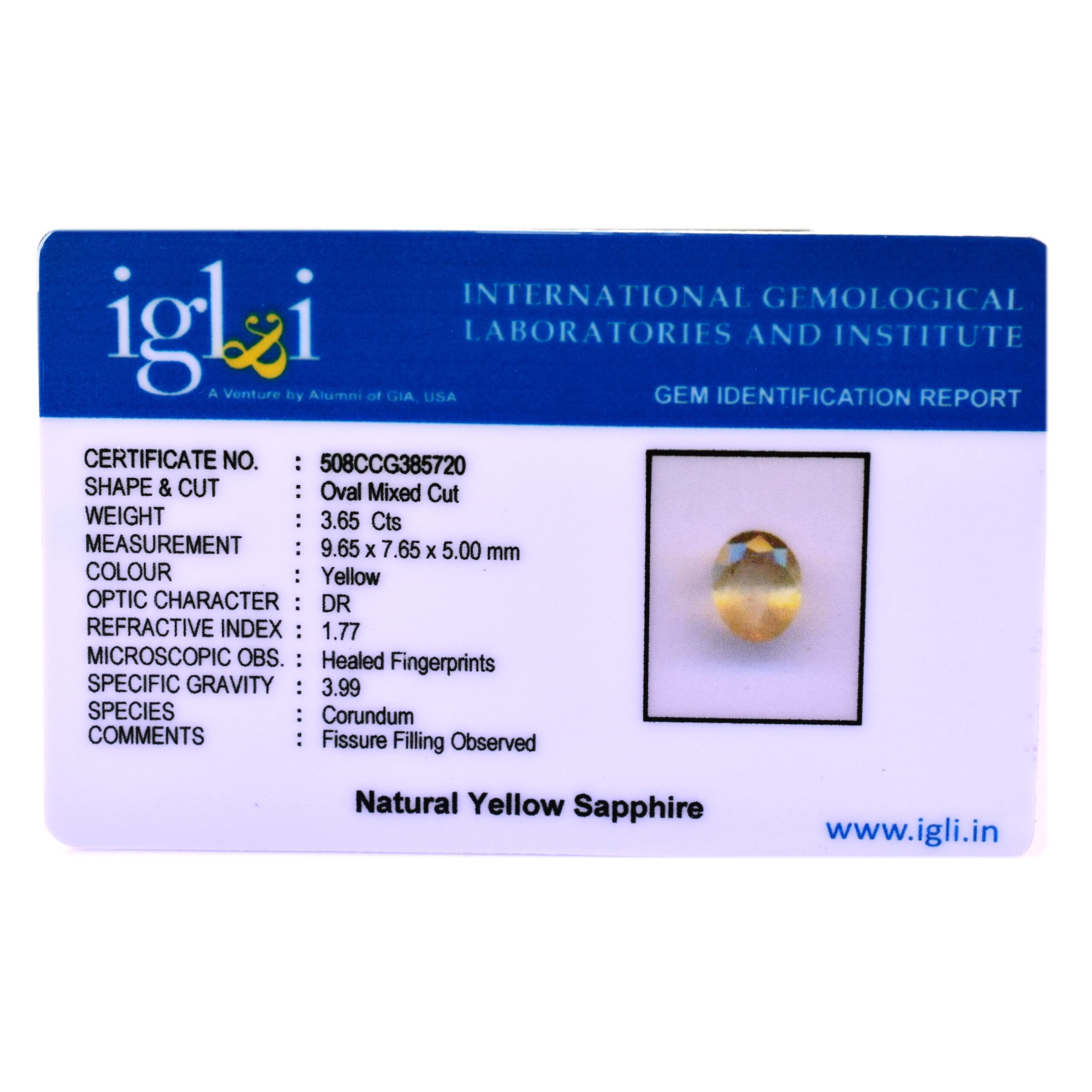 Natural Yellow Sapphire (Pukhraj) Oval Mixed Cut Loose Gemstone | Certified Yellow Sapphire for Ring, Pendant & Astrology | Natural Corundum Gemstone - Image 3