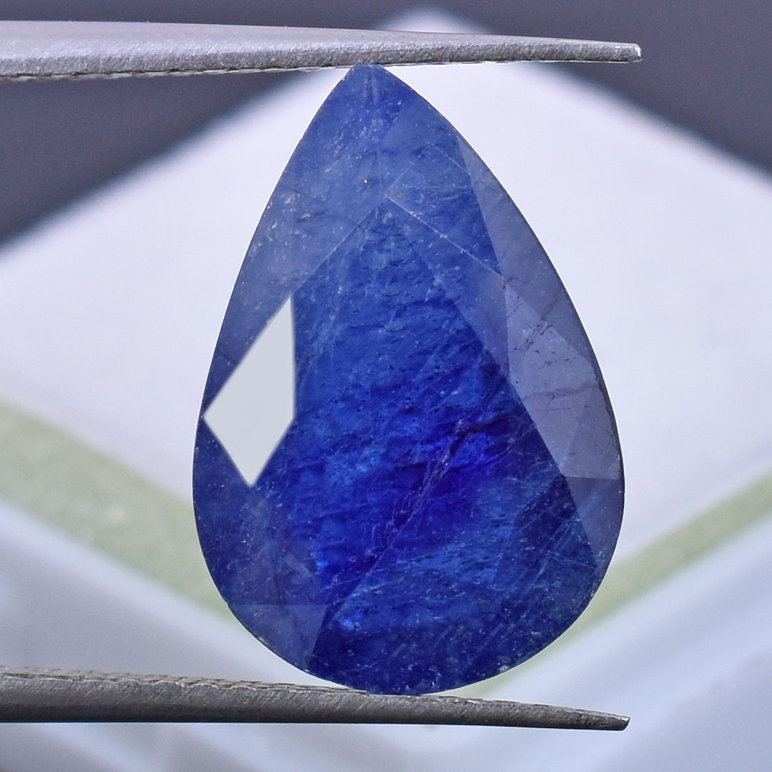 Natural Blue Sapphire (Neelam) 9.52 Carat Pear Mixed Cut Certified Gemstone – IGI Certified Blue Sapphire for Saturn (Shani) - Image 6