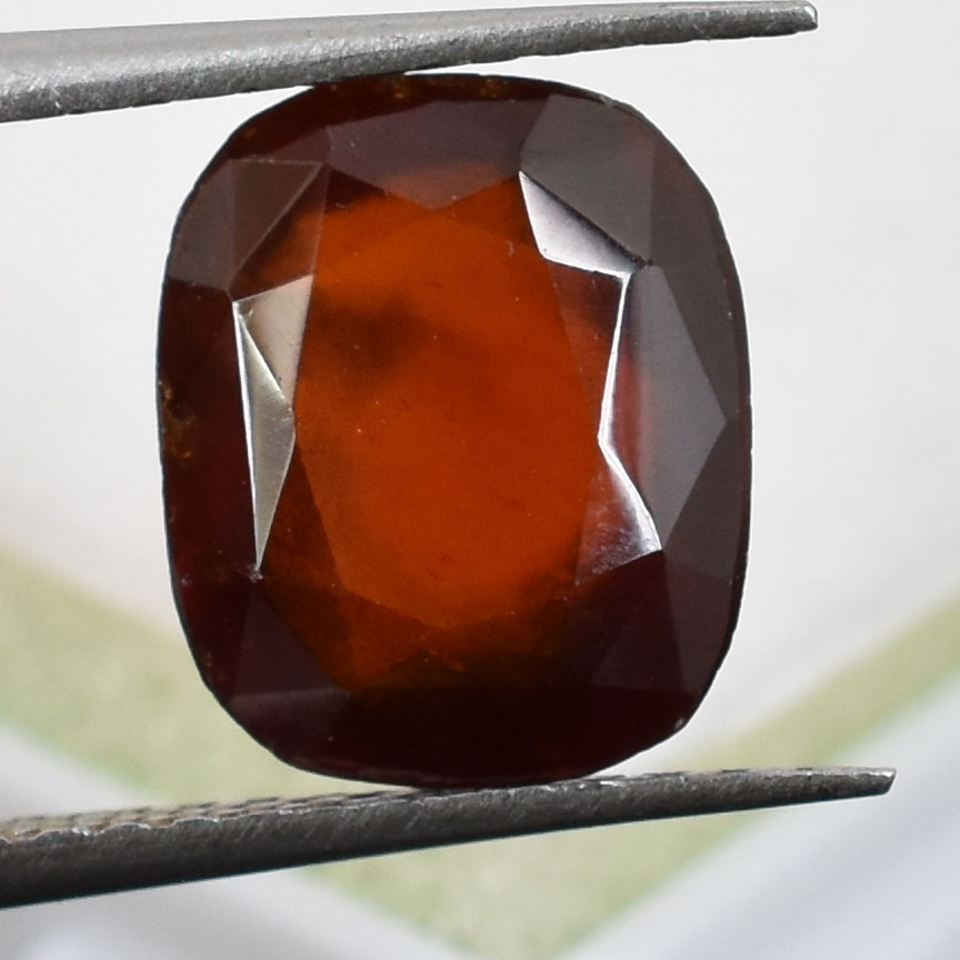 Natural Hessonite (Gomed) Gemstone – 5.04 Ct Certified Brown Grossular Garnet | Oval Mixed Cut - Image 5