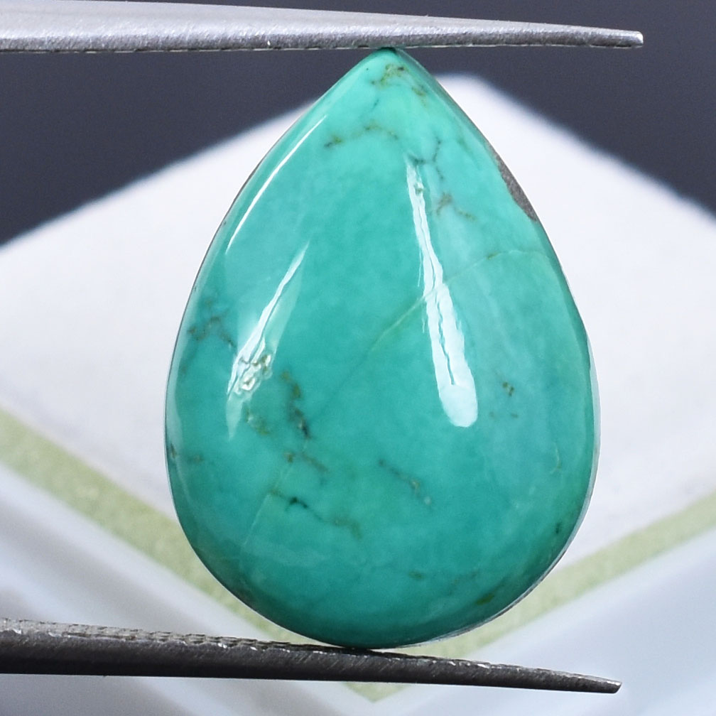 Premium 10.60 Cts Certified Natural Turquoise (Firoza) Gemstone Product Details: - Image 2