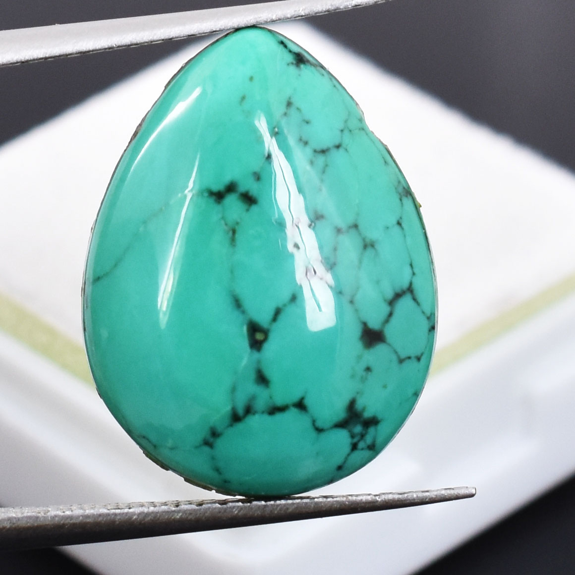 Natural Turquoise Pear Cabochon Gemstone – 13.15 CTS - Image 5
