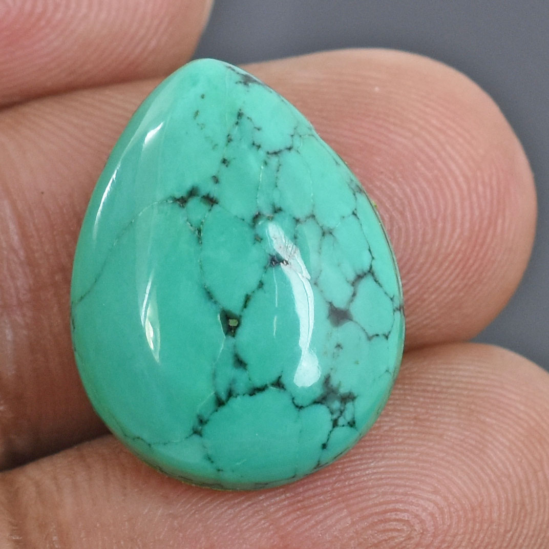 Natural Turquoise Pear Cabochon Gemstone – 13.15 CTS - Image 4
