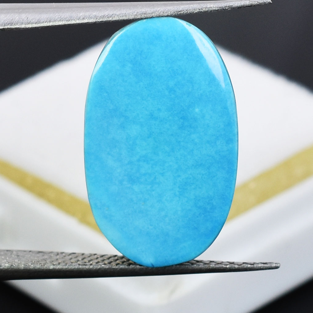 Premium 12.34 Cts Certified Natural Turquoise (Firoza) Gemstone - Image 5