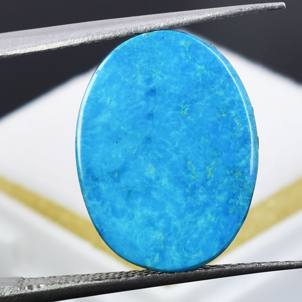 Premium 13.06 Cts Certified Natural Turquoise (Firoza) Gemstone - Image 5