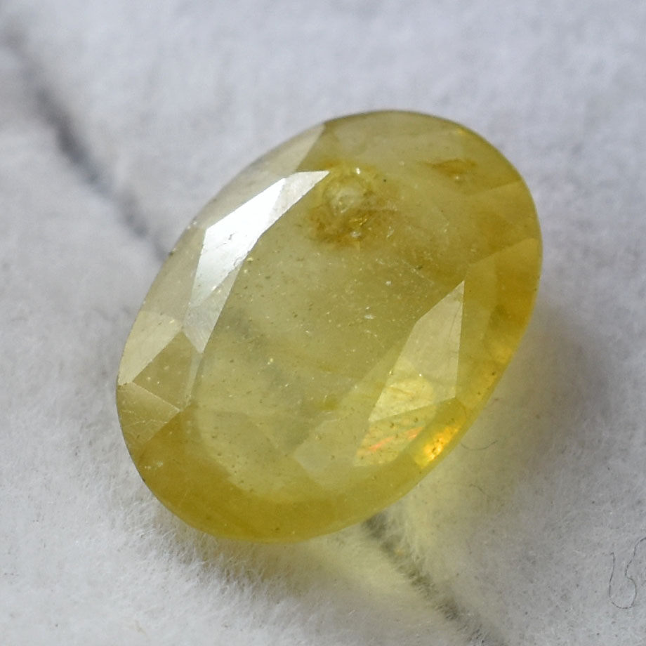 Natural Yellow Sapphire (Pukhraj) Oval Mixed Cut Certified Loose Gemstone – 4.25 Carat | IGLI Certified Yellow Sapphire for Ring & Pendant - Image 5