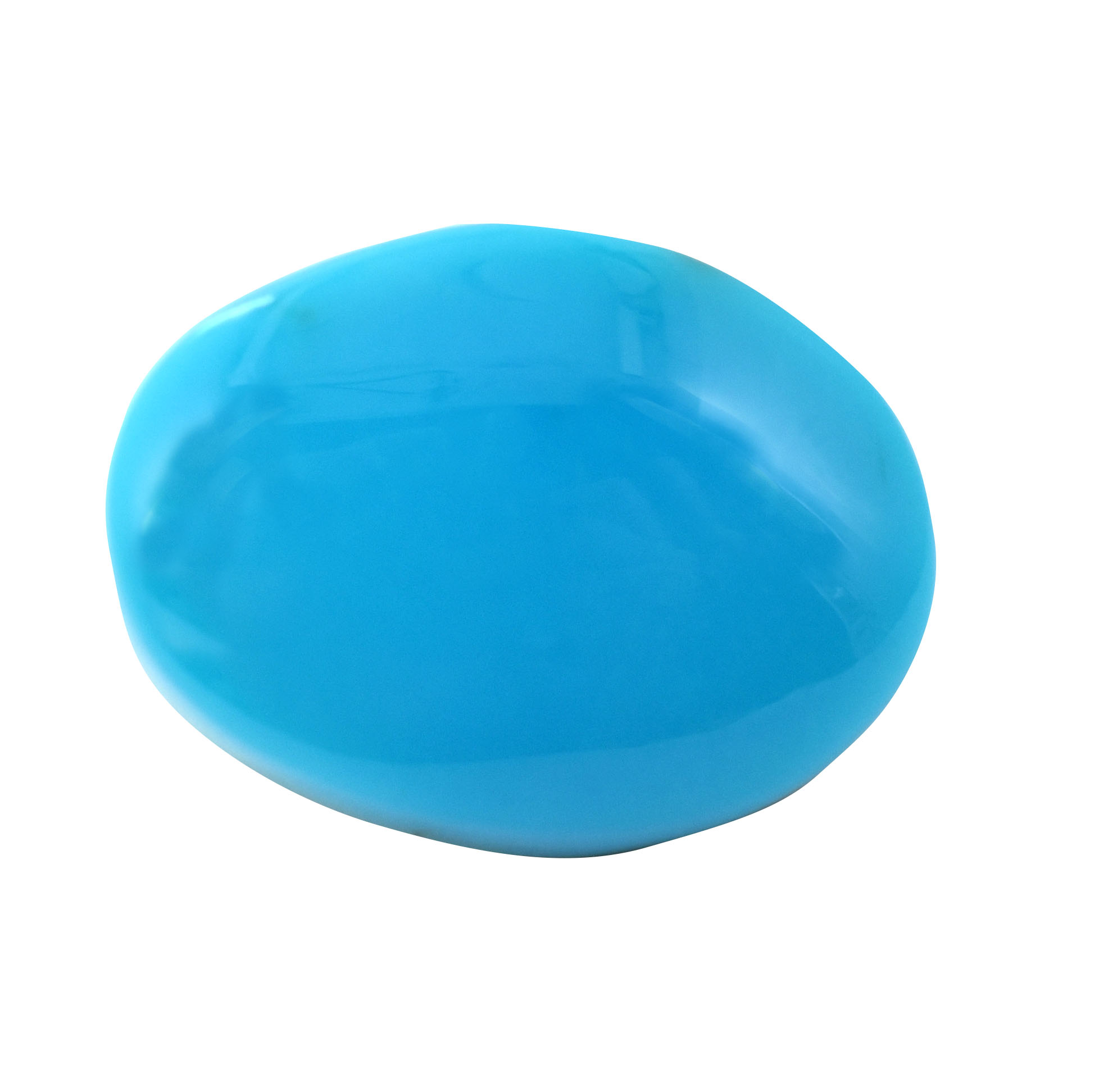 Premium Natural Turquoise (Firoza) Oval Cabochon - Image 2