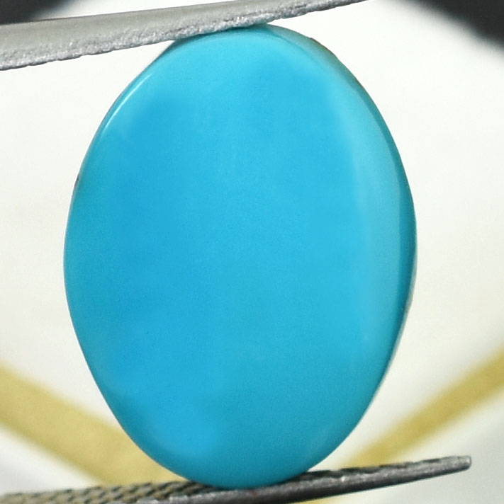 Premium Natural Turquoise (Firoza) Oval Cabochon