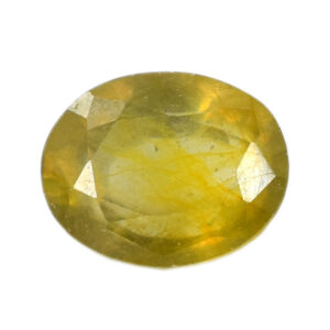 Natural Yellow Sapphire (Pukhraj) Oval Mixed Cut Certified Loose Gemstone – 4.04 Carat IGI Certified Yellow Sapphire for Ring & Pendant