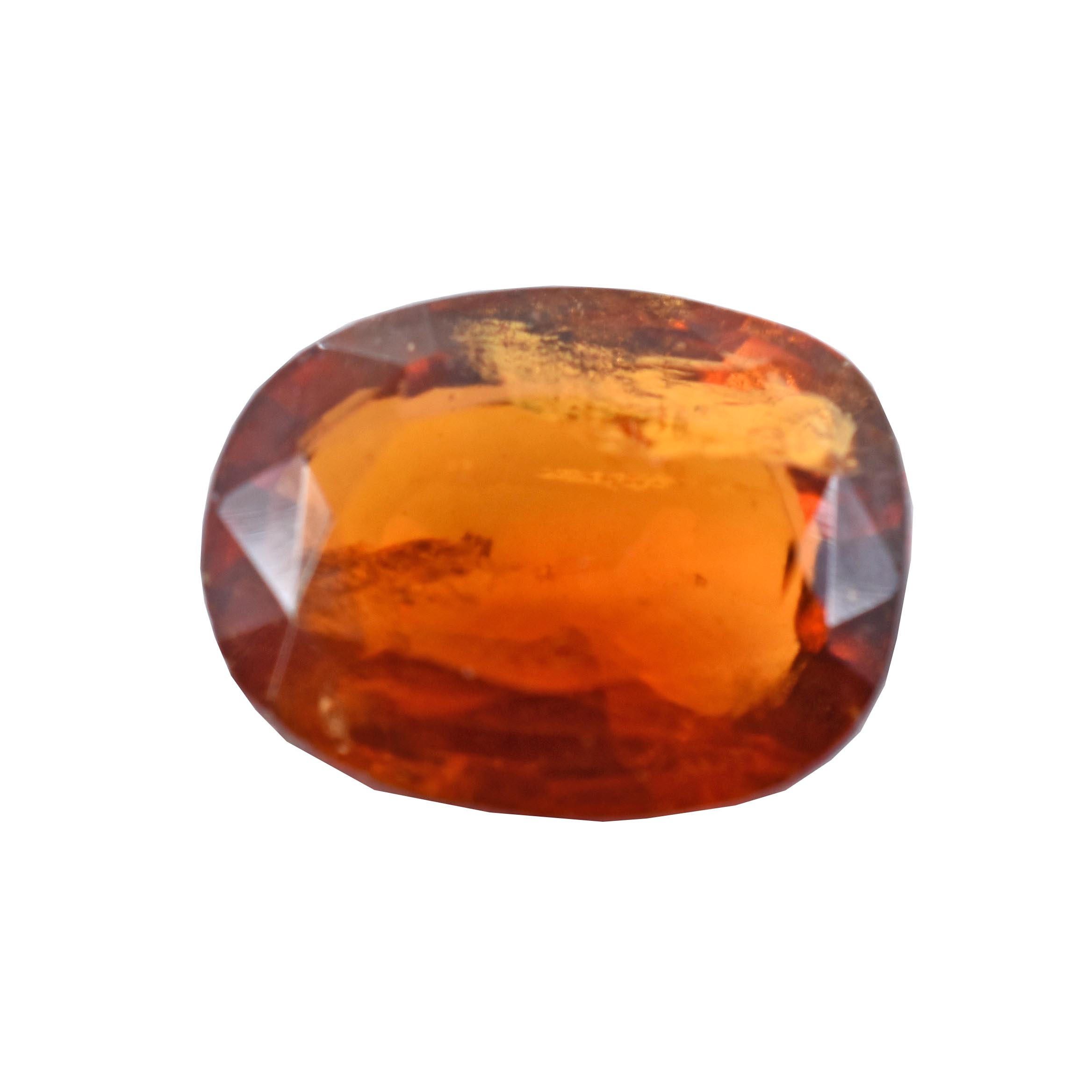 Certified Natural Hessonite Garnet (Gomed) – 4.49 Carat Oval Mixed Cut Gemstone - Image 4
